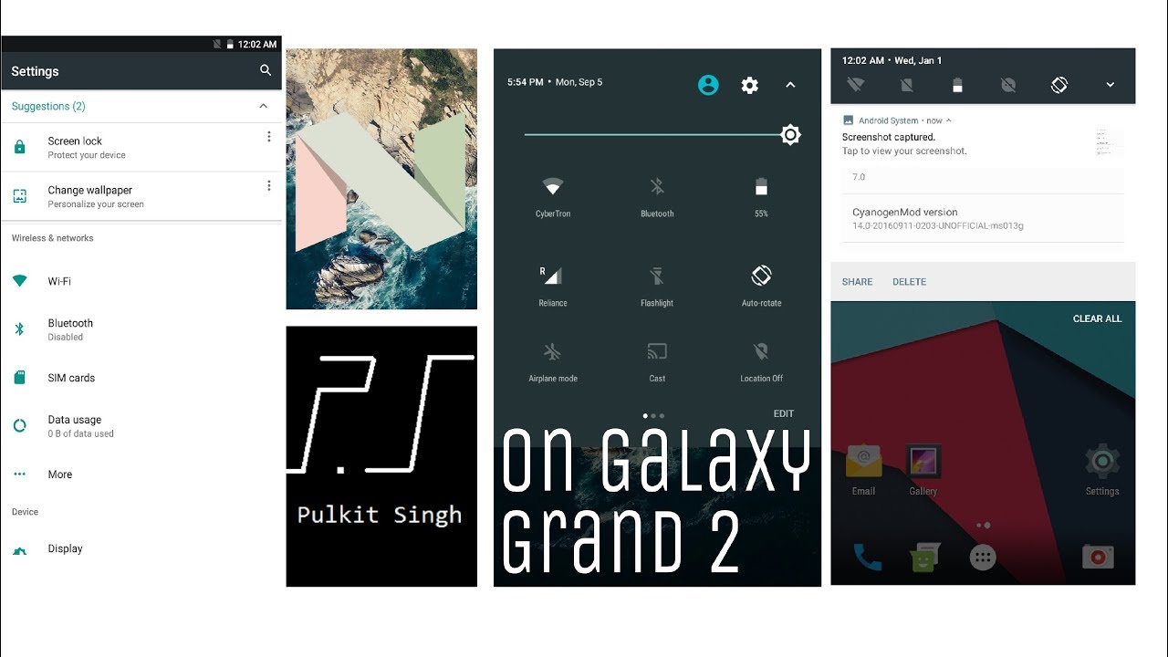 HOW TO INSTALL ANDROID 7.1.2 NOUGAT ON SAMSUNG GALAXY GRAND 2 SM-G7102 ...
