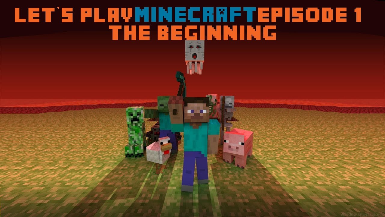Let's Play Minecraft Episode 1 - YouTube