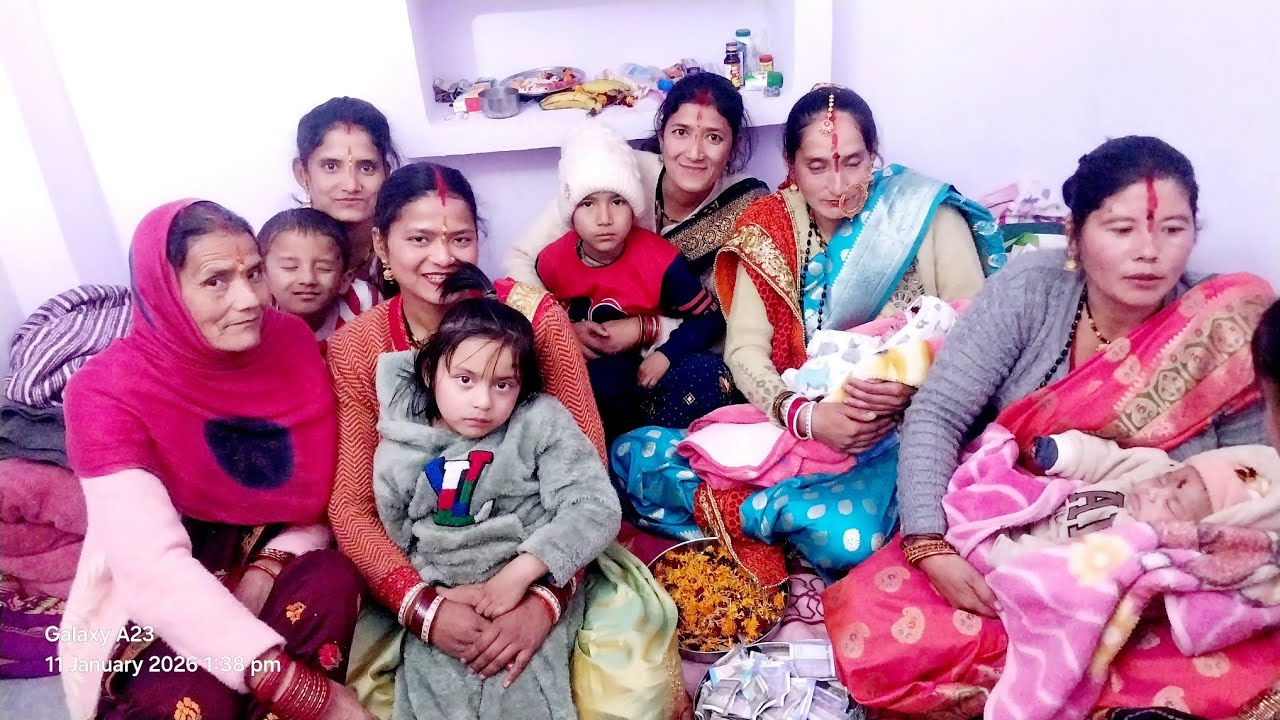 आज गये जुड़वा बच्चों के नामकरण में  || Pahadi lifestye vlog