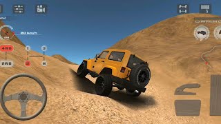 Jeep Wrangler 4x4 Extreme Offroad 😱 | Impossible Desert Hill Climb Challenge | Android Gameplay screenshot 4