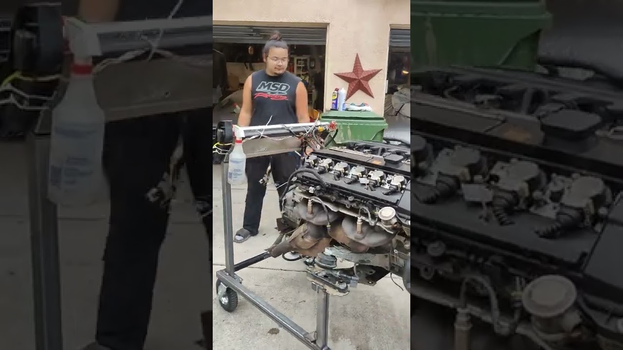 m54 engine test stand first start