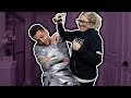 DUCK TAPE CHALLENGE PRANK! *He Freaked Out*