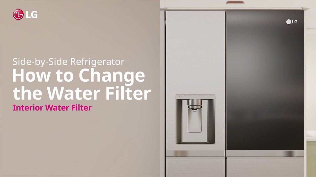 LG Refrigerator - How to Change the Water Filter (4 Door-French