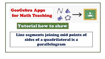 How to teach properties of Parallelogram using GeoGebra app | How to use teaching aids in Math