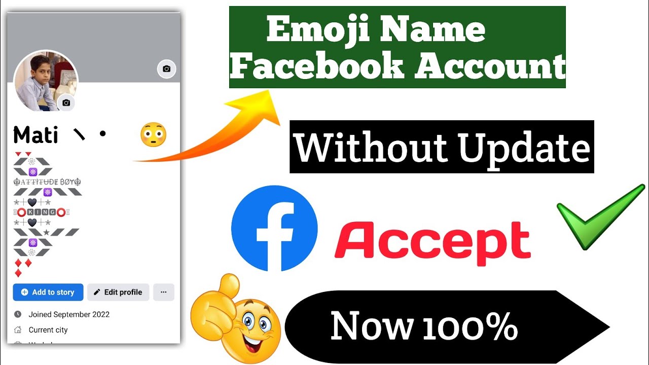 Facebook Stylish Unique Emoji Name Account 2023 Trick ||  Fb Id Ko Unique Emoji Name Id kesy Bnaye
