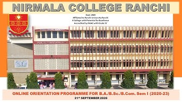 ORIENTATION PROGRAMME FOR B.A./B.Sc./B.Com. SEMESTER - I (2020-23)