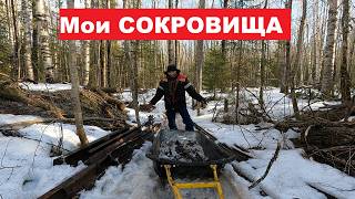 Битва за МЕТАЛЛ! Тайга отдаёт долги. Мототолкач против весны: кто кого?