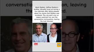 Jeffrey Epstein's Brother Abruptly Ends Piers Morgan Interview When Asked About Victims #shorts
