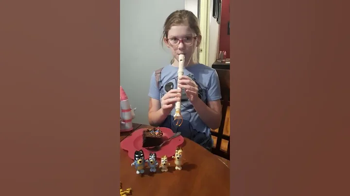 Bluey Theme Song on Recorder #shorts