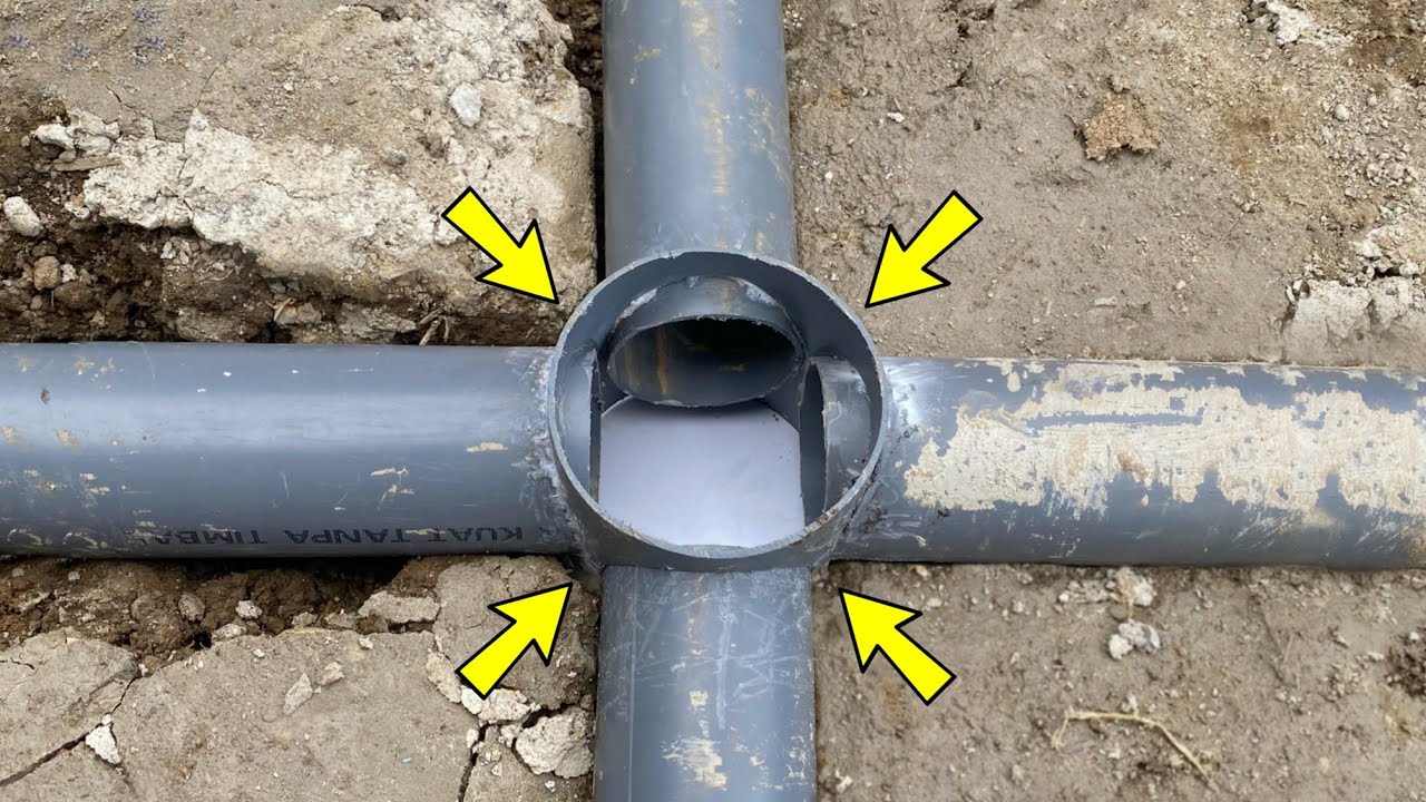 Very few people know this secret! the trick of connecting a 4way water