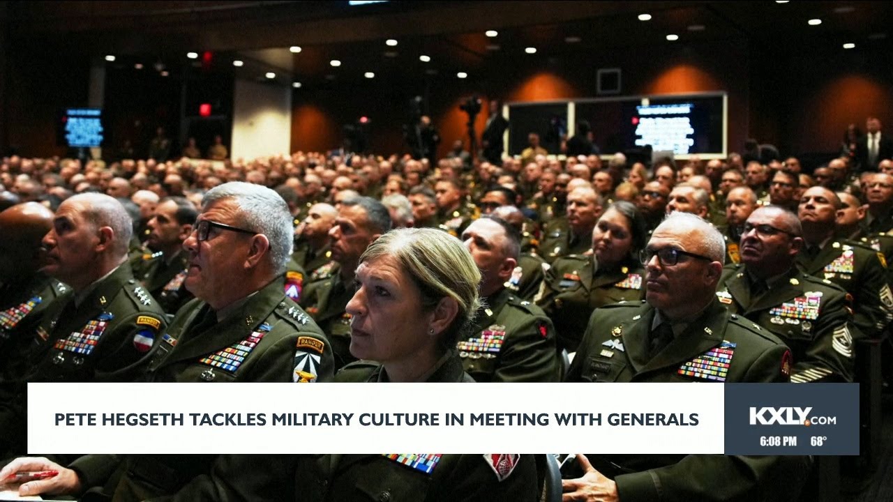 Pete Hegseth tackles Military culture in meeting with Generals