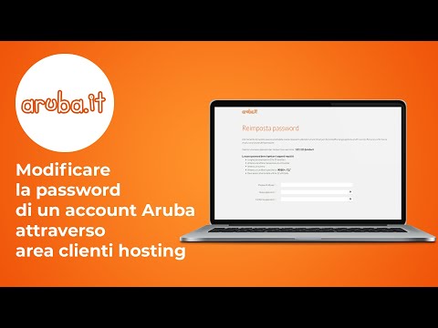 Modificare la password di un account Aruba attraverso area clienti hosting - Guida