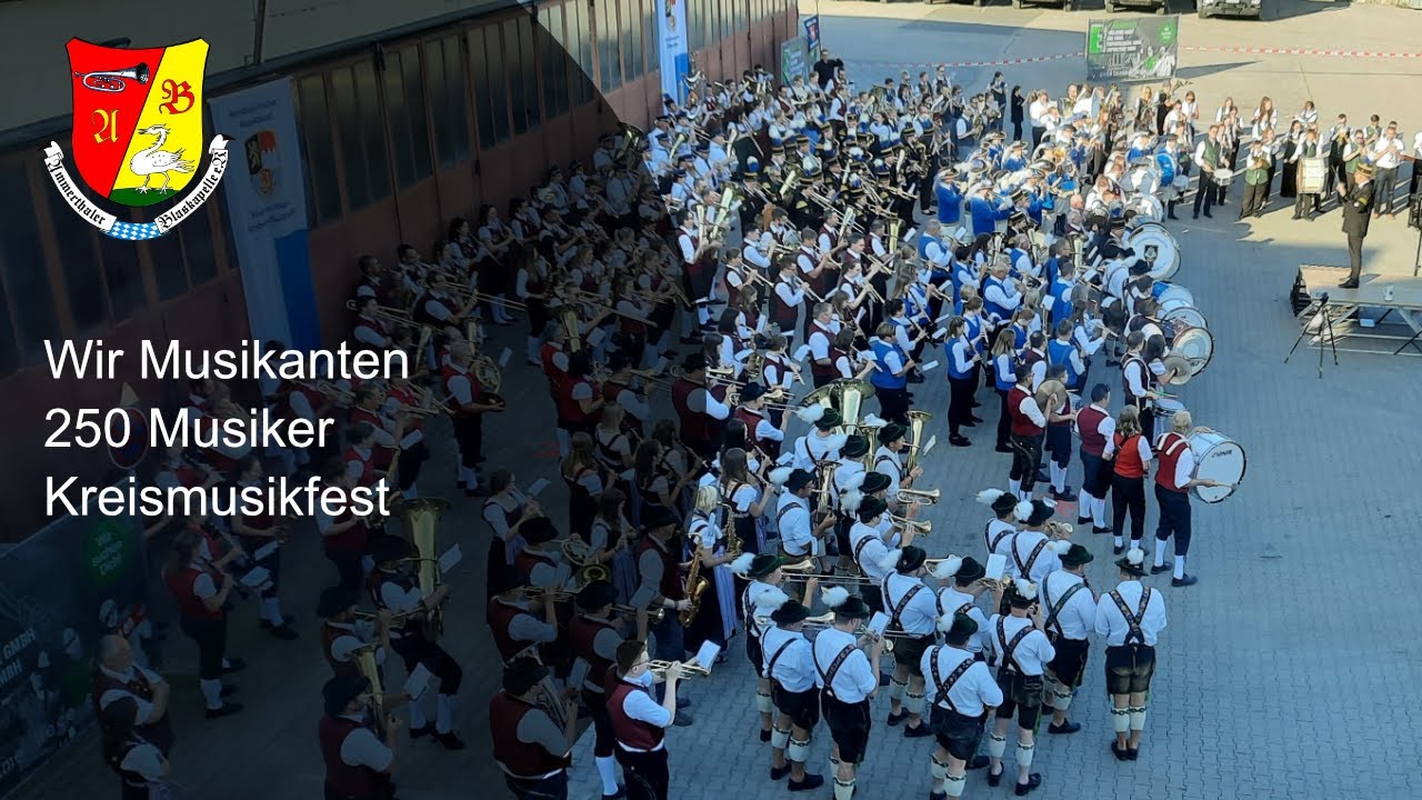 Wir Musikanten  | 250 Musiker-/innen | Ammerthaler Blaskapelle | Kreismusikfest Amberg-Sulzbach
