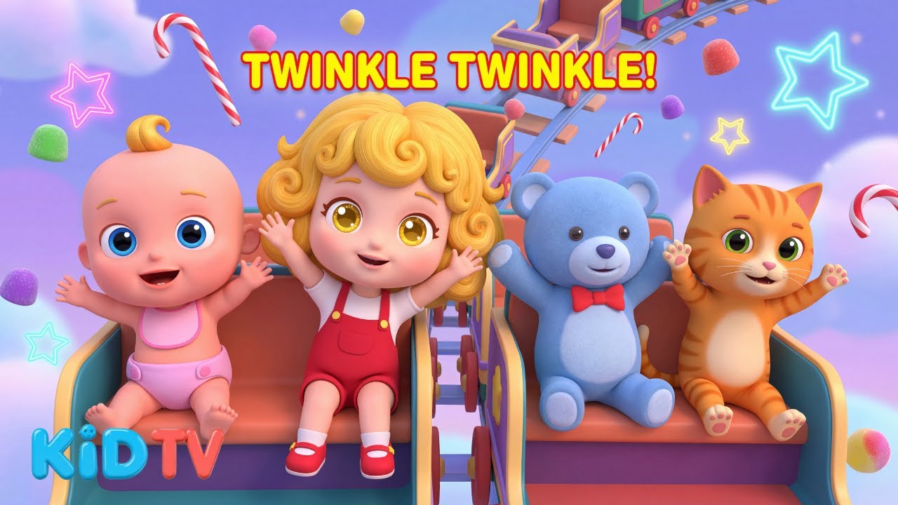 Twinkle Twinkle Little Star | Kids Songs 🌟 Magical Space Journey with Du Du & Juju | Kid TV