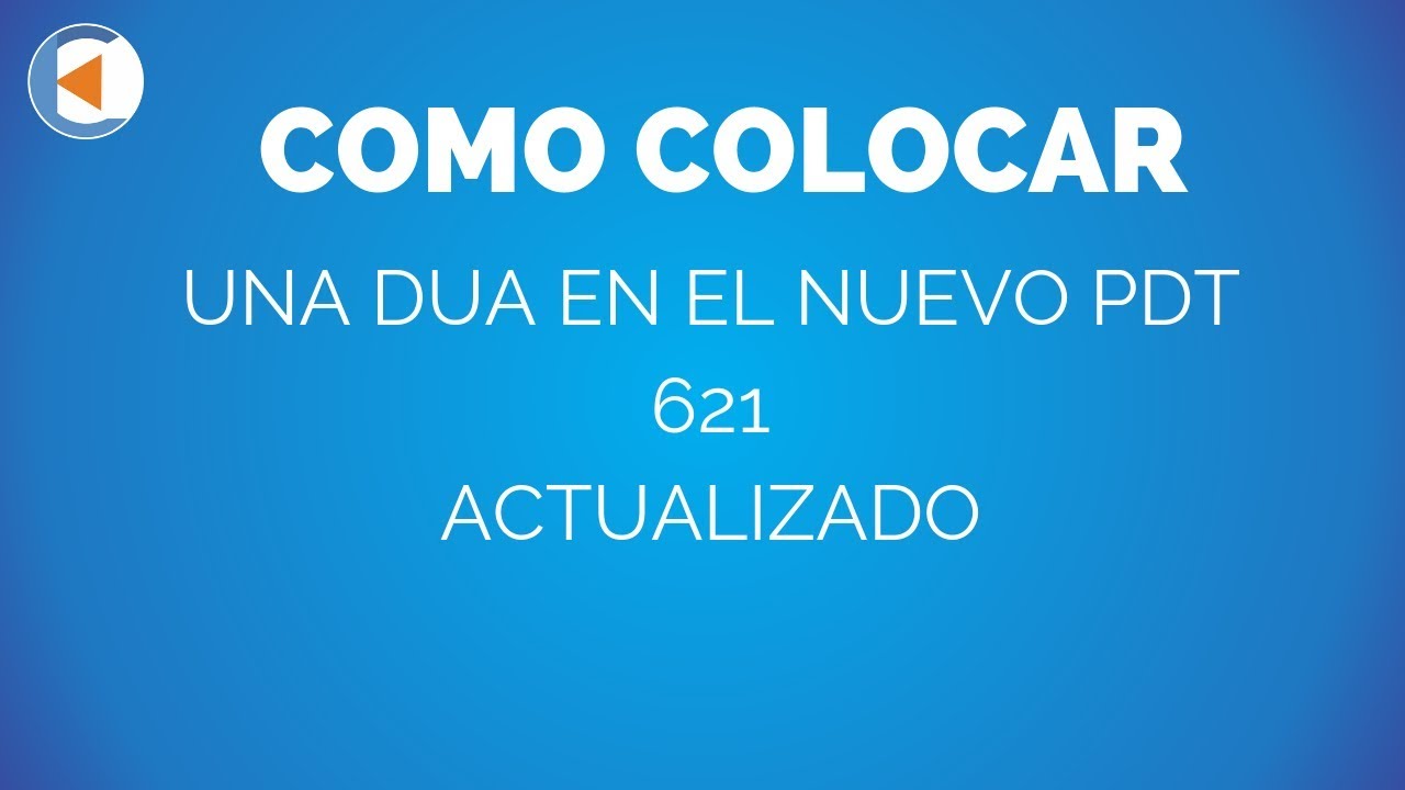 COMO COLOCAR UNA DUA EN EL NUEVO PDT 621 - YouTube