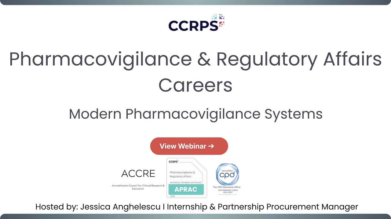 Modern Pharmacovigilance in the Mobile Health Era | Clinical Research Certification