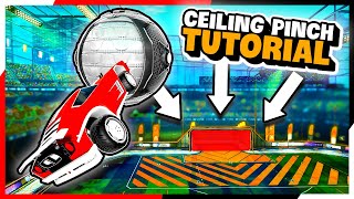 How to Ceiling Pinch and Ceiling Pinch Double Touch + Training Pack - Rocket League Tutorial