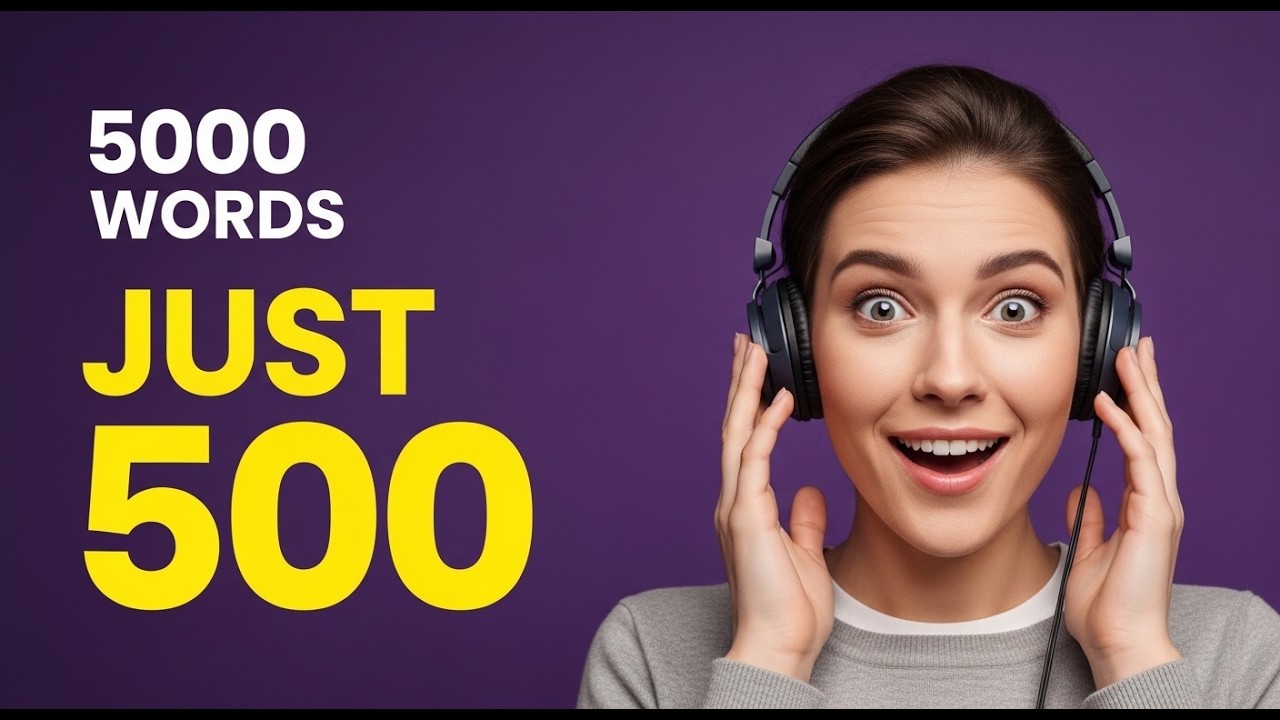 You Only Need 500 Words to Speak English | English Podcast | Slow English