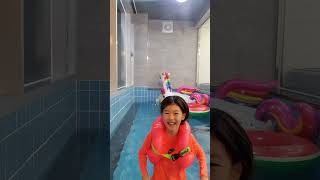 더강문 풀빌라에서 수여엉! 늦게 올려서 죄송해요 😭#수영#물놀이#풀빌라
