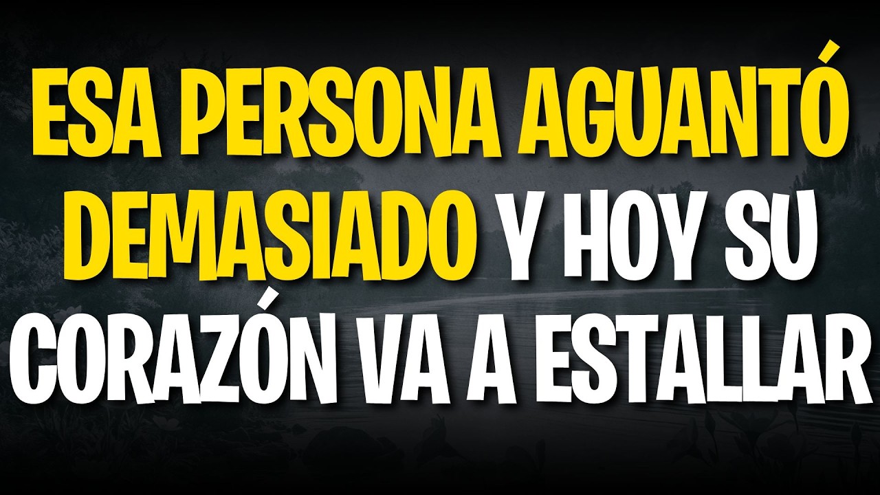 ESA PERSONA AGUANTÓ DEMASIADO Y HOY SU CORAZÓN VA A ESTALLAR