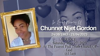 Thanksgiving Service Of The Life Of Chunnet Nijet Gordon