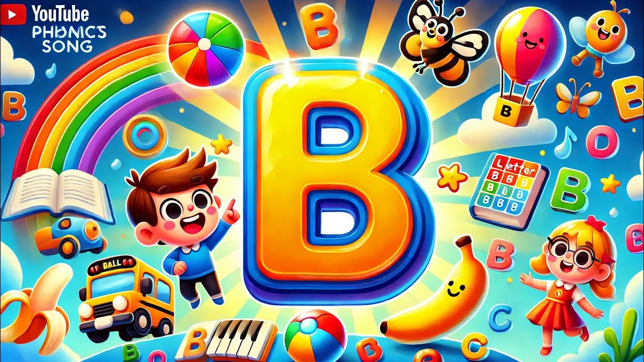 Learn the Letter B | ABC Phonics & Words for Kids ! With Jellyjump ...