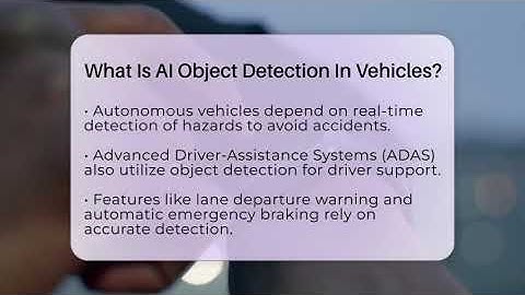 What Is AI Object Detection In Vehicles? - Talking Tech Trends