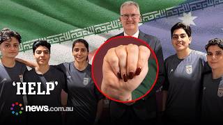 Iran Womens Footballer Hand-Sign Explained