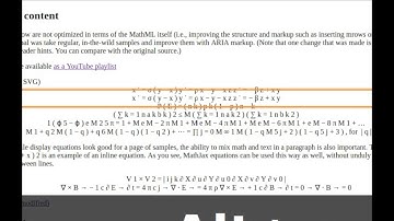 Deep labels in MathJax output - MathML - ChromeVox, Chrome 54
