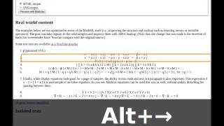 Deep labels in MathJax output - MathML - ChromeVox, Chrome 54