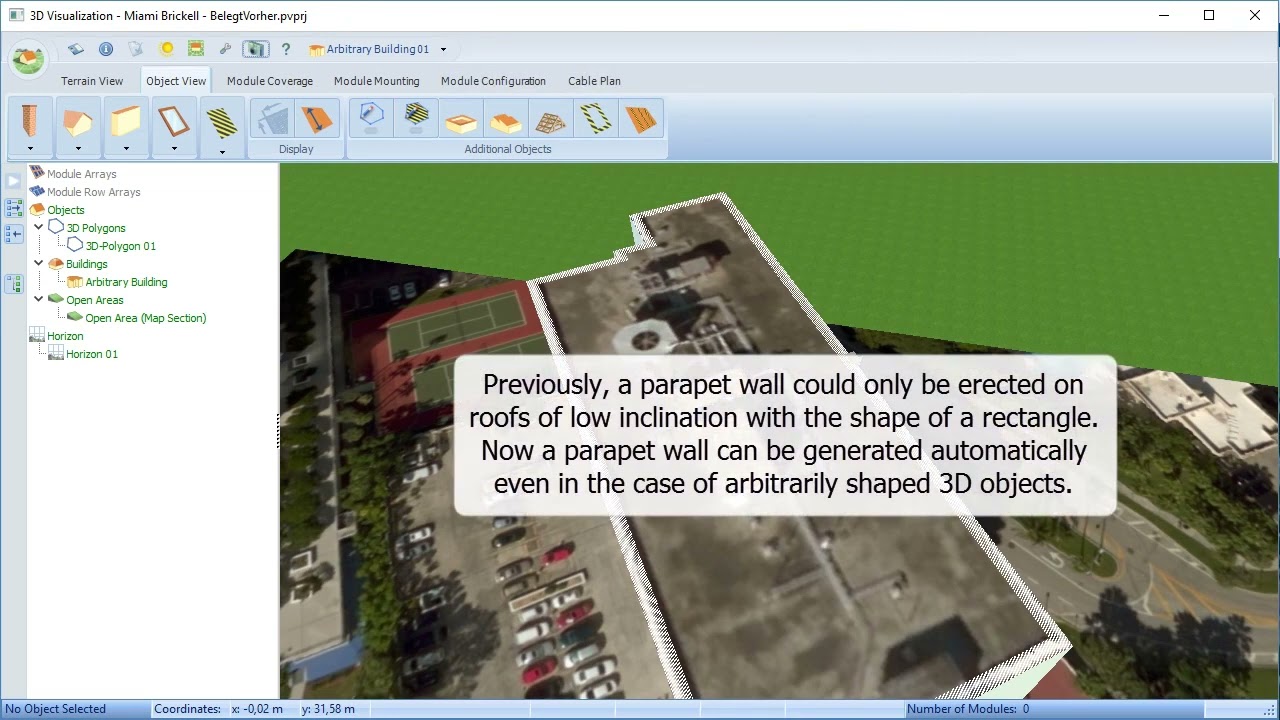 Advanced features of map import PVSOL Premium 2017