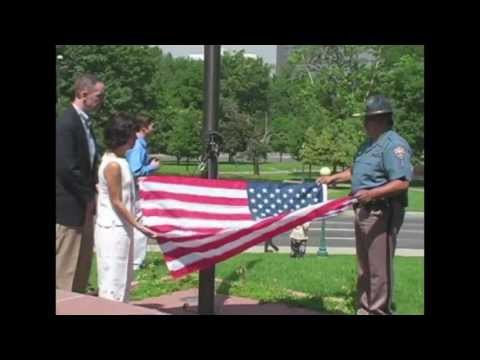 Danny Dietz jr. The Lone Soldier - 2007 Flag Raisi...