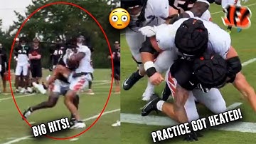 Bengals Camp Got HEATED (TEAMMATES F*GHT AFTER HIT) 🥊 Joe Burrow to Tee Higgins DEEP TD 🔥