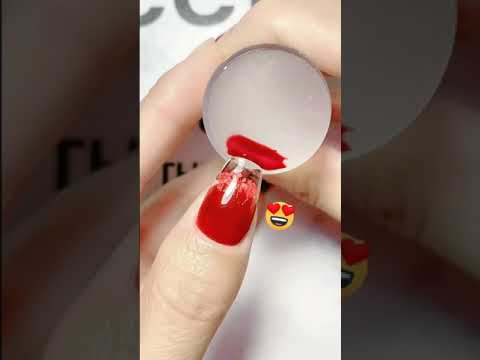 الاحمر يليق بكي فن اظافر الهارد جل باستخدام شيلاك احمر يناسب كثير من الازواق