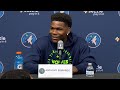 Anthony Edwards Talks Preparations for the 2025-26 NBA Season at Timberwolves Media Day