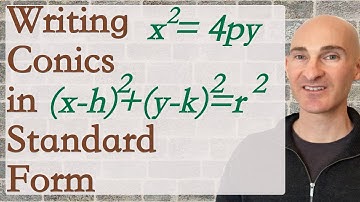 Writing Conic Sections in Standard Form