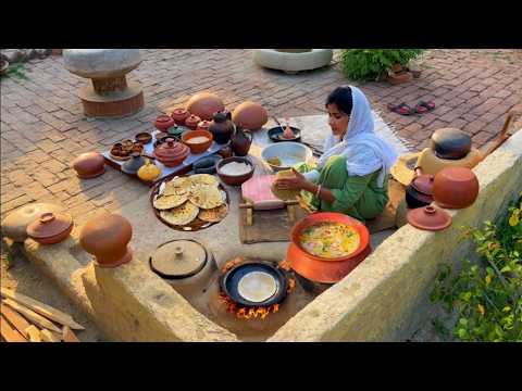 Making PANEER MAKHANI with Tawa MISSI ROTI at Home on Mud Chulha in village lI