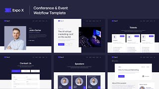 Expo X - Conference Webflow Template Brix Templates