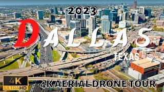 Dallas, Texas, USA  in 4K ULTRA HD 60FPS |Aerial Drone Tour