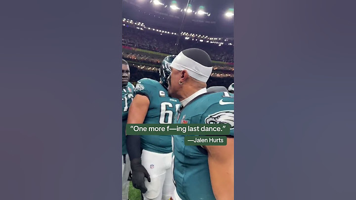 Jalen Hurts ahead of the Super Bowl (via @Philadelphia Eagles)