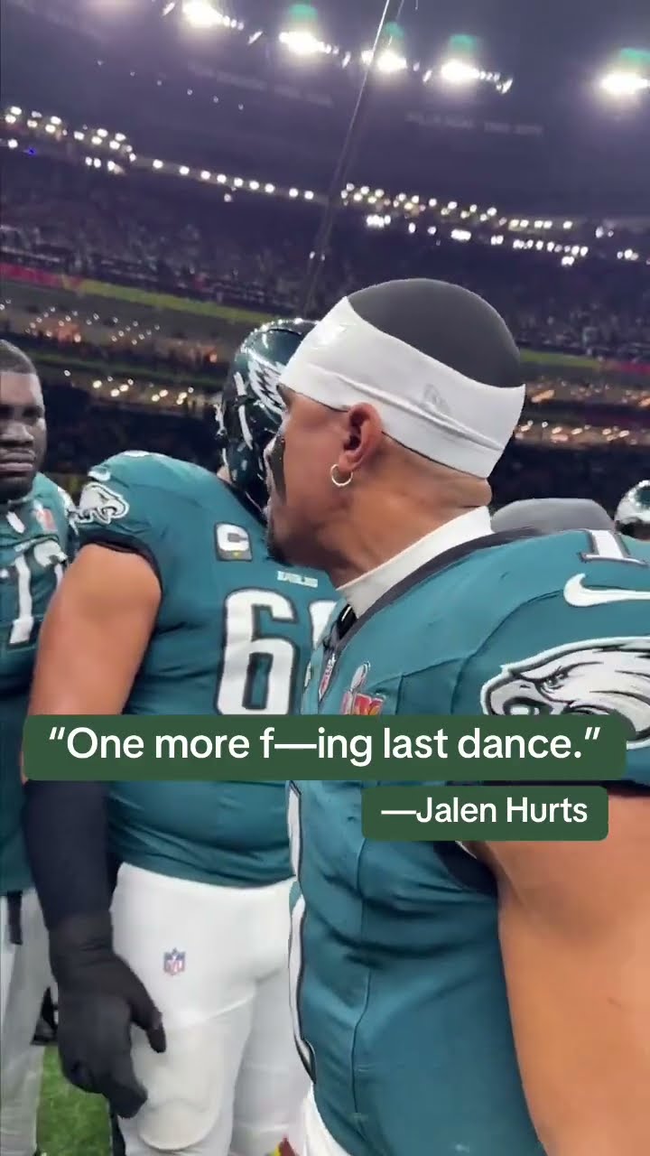 Jalen Hurts ahead of the Super Bowl (via @Philadelphia Eagles)
