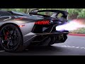 Lamborghini aventador svj gintani exhaust ultimate sound headphone users beware pure sound