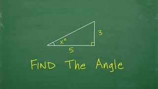 How do you find the angle? Let’s see…