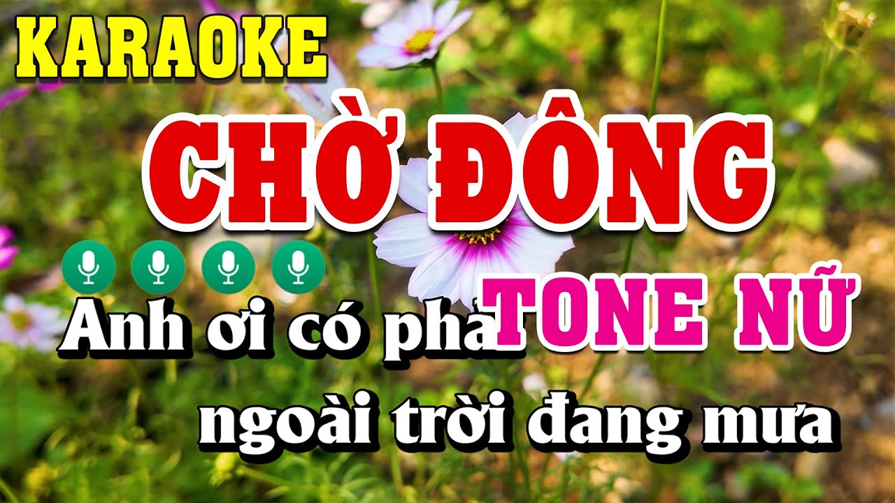 Chờ Đông Karaoke Tone Nữ ( Eb ) Beat Chuẩn | Linh Linh Karaoke