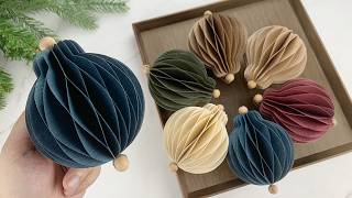Christmas Crafts｜聖誕裝飾摺紙製作/紙聖誕飾品-DIY聖誕禮物創意