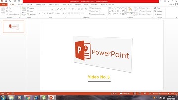MS Powerpoint  2013-2016 Tutorial Video No.3 "Design New Slide"  (PASHTO)