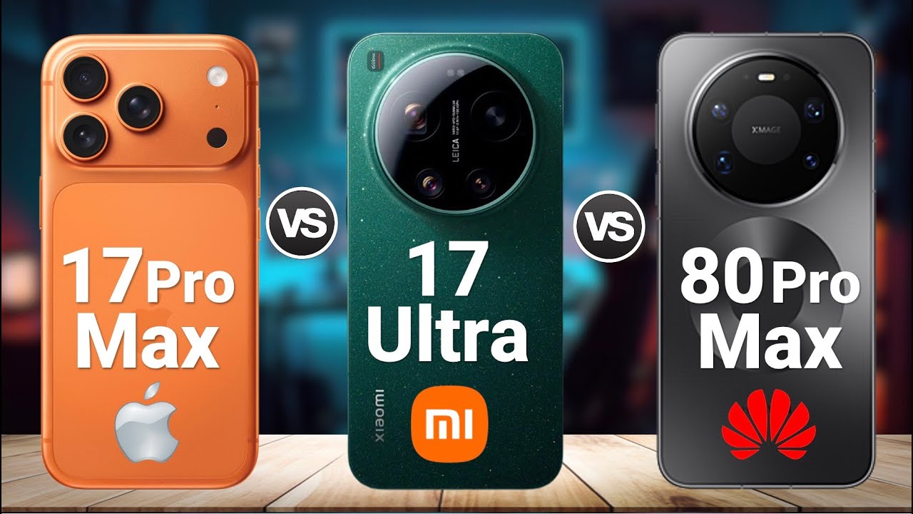 iPhone 17 Pro Max vs Xiaomi 17 Ultra vs Huawei Mate 80 Pro Max - Full Comparison