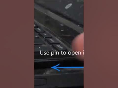 How to eject a stuck CD drive from laptop? - YouTube