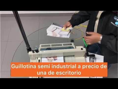 Guillotina Semi Industrial para Cortar Resmas de Papel - Review y Prueba de  Corte 