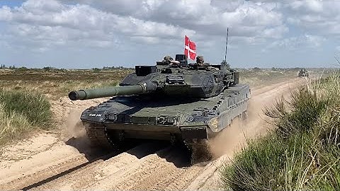 Danish Leopard 2A7 Main Battle Tank - Live Firing Exercise